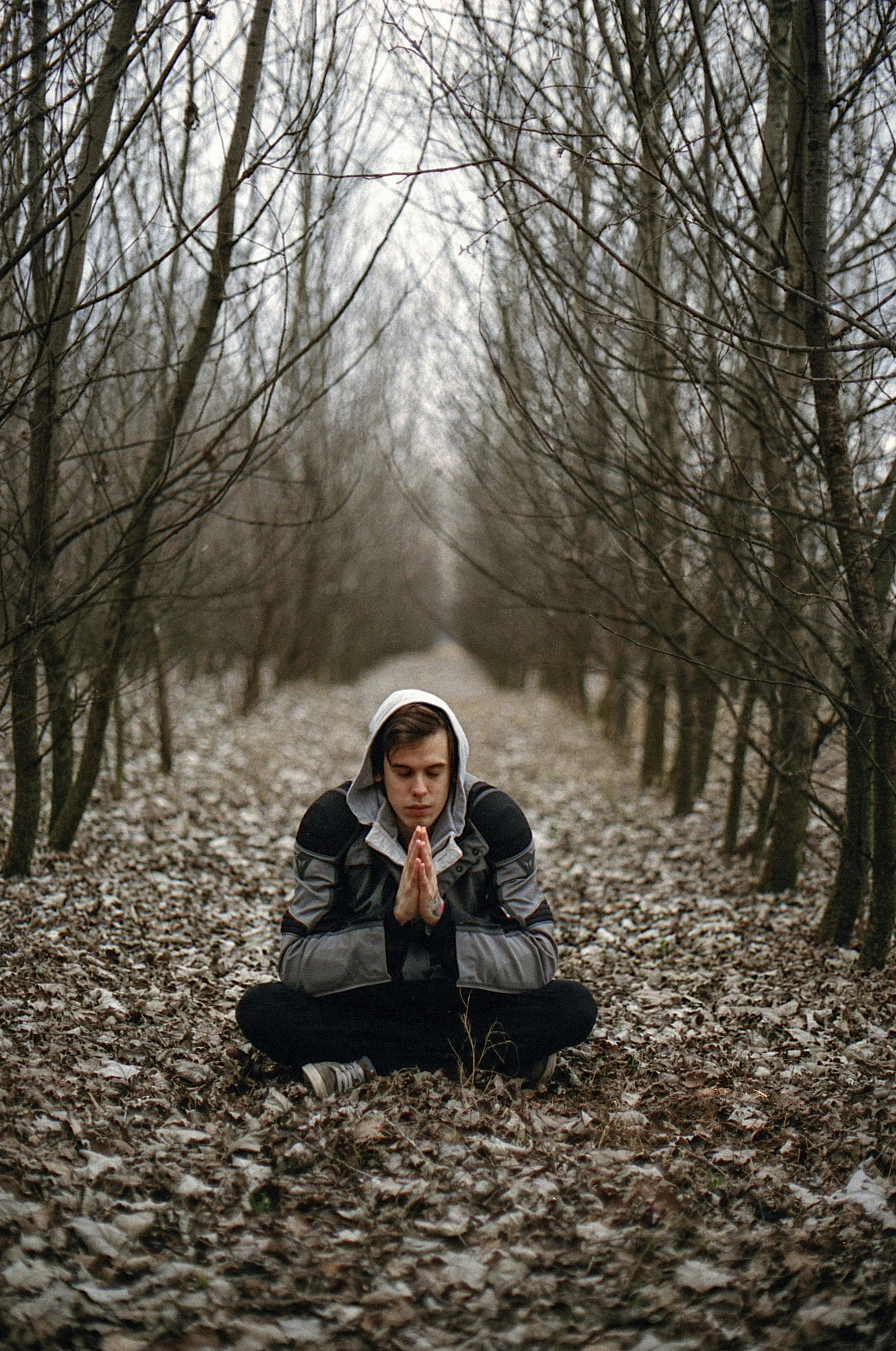 Person practicing mindfulness and meditation