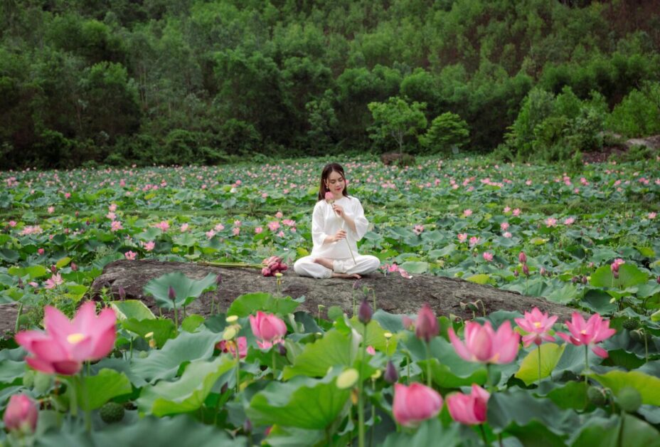 A women practices mindfulness meditation in nature , lets break down whats the difference between those two.